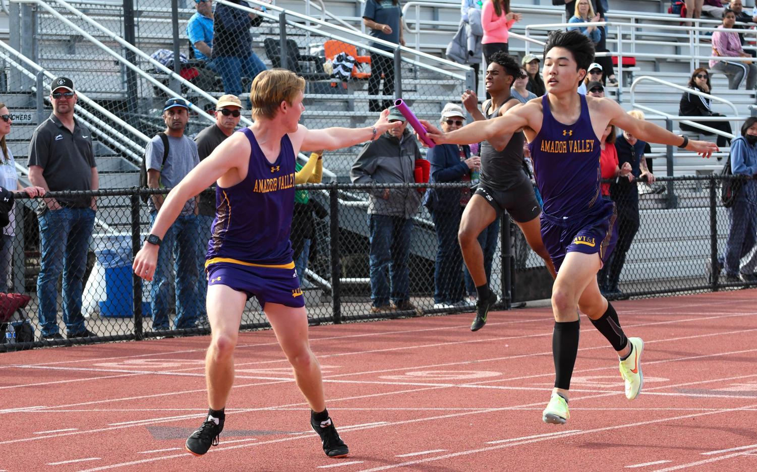 Amador Valley Track Team participate in the EBAL meet