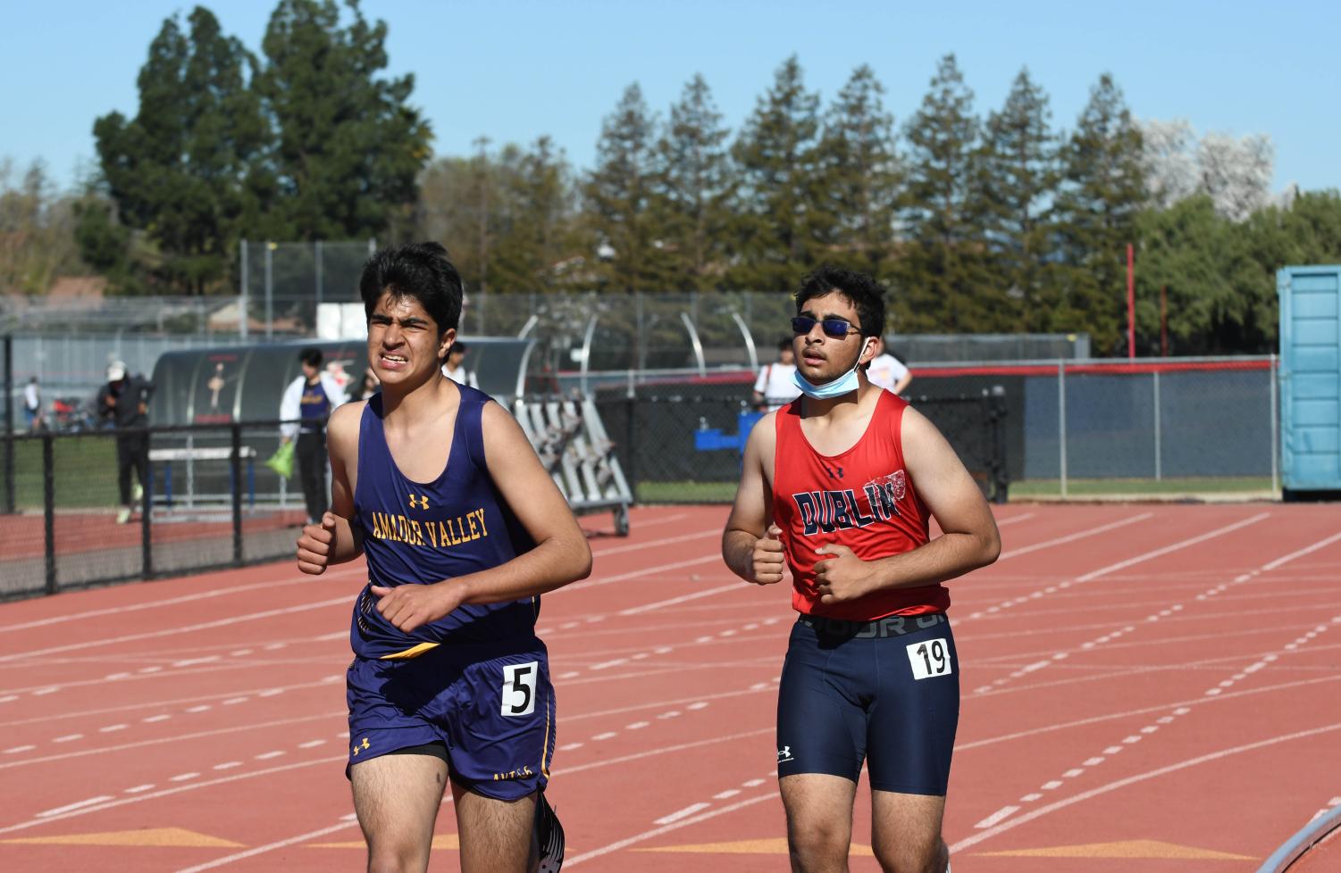 Amador Valley Track Team participate in the EBAL meet