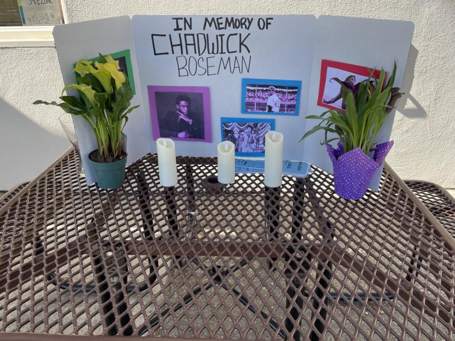 The Black Student Union set up a memorial for various black individuals who have made impacts throughout history.