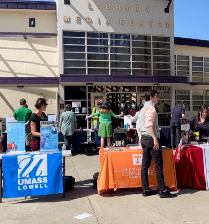 Amador resumes hosting college fairs after the pandemic as regional recruiters arrived for the second time of the school year to talk to the Amador student body.