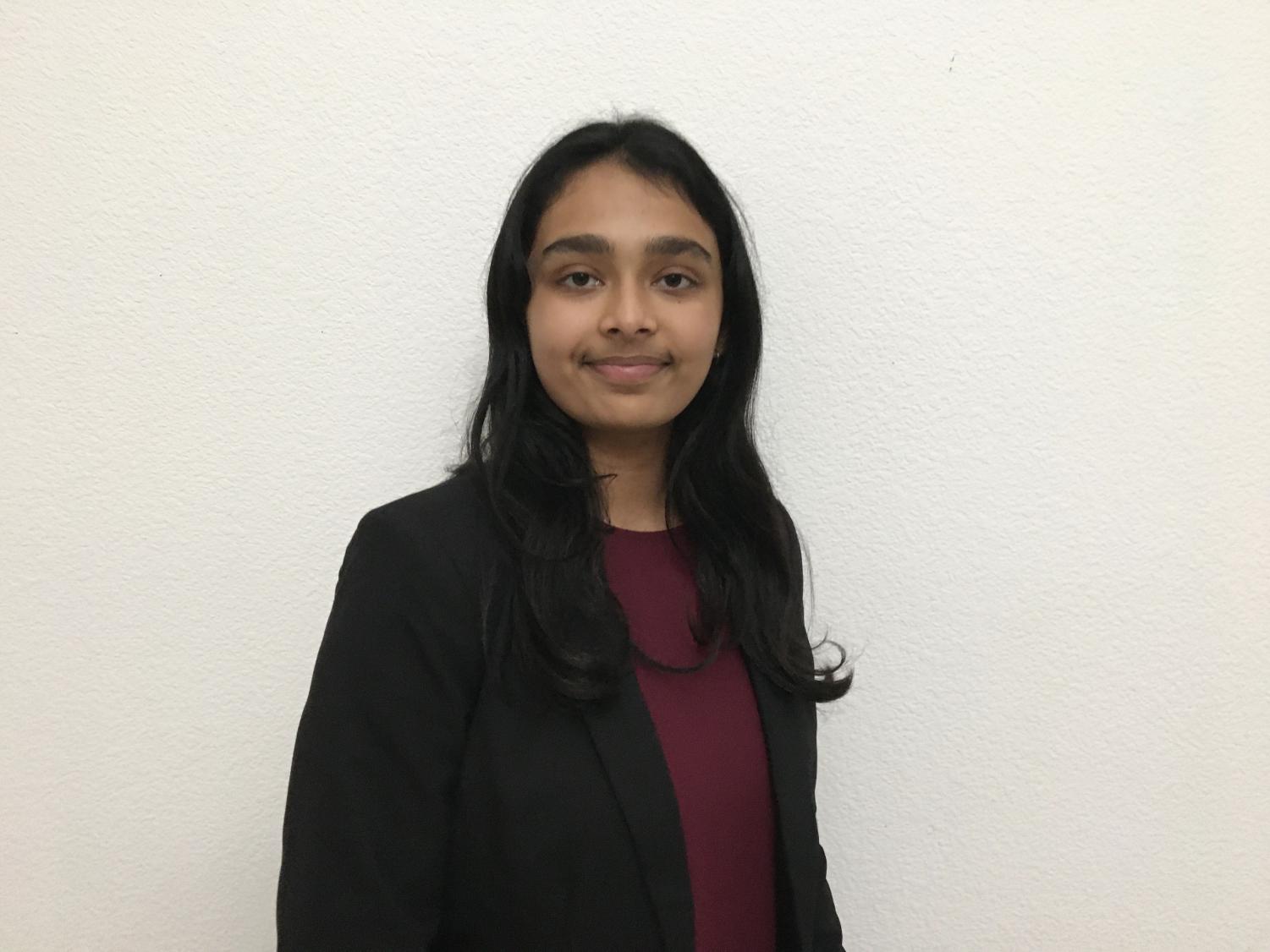 Janani Prasad ('23) wins first in Alameda County Science Fair