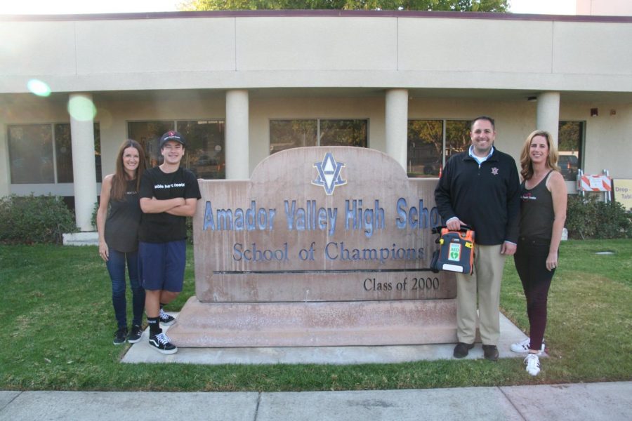 The foundation helped provide an AED to support Amador in 2019.