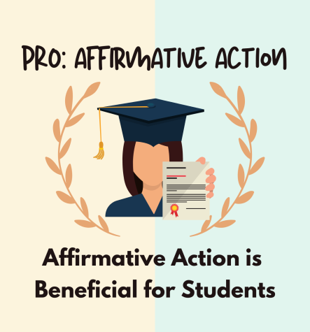 Affirmative action is beneficial to students.
