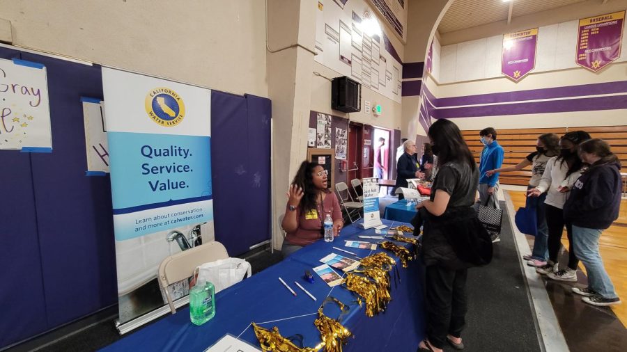 With various different booths ready for students to explore, students were spoken with individually and were provided information about the many available careers.