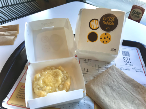 The danish comes in a box with a graphic design showcasing the brought back menu item.
