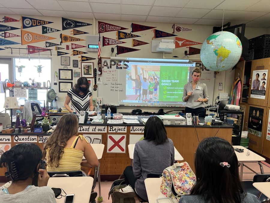 The Go Green Initiative meets at Amador to discuss trash tracking. 