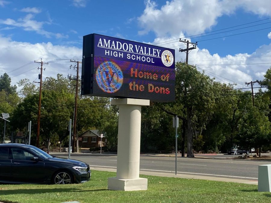 The most notable project from the recent grants has been the new board at the front of campus.