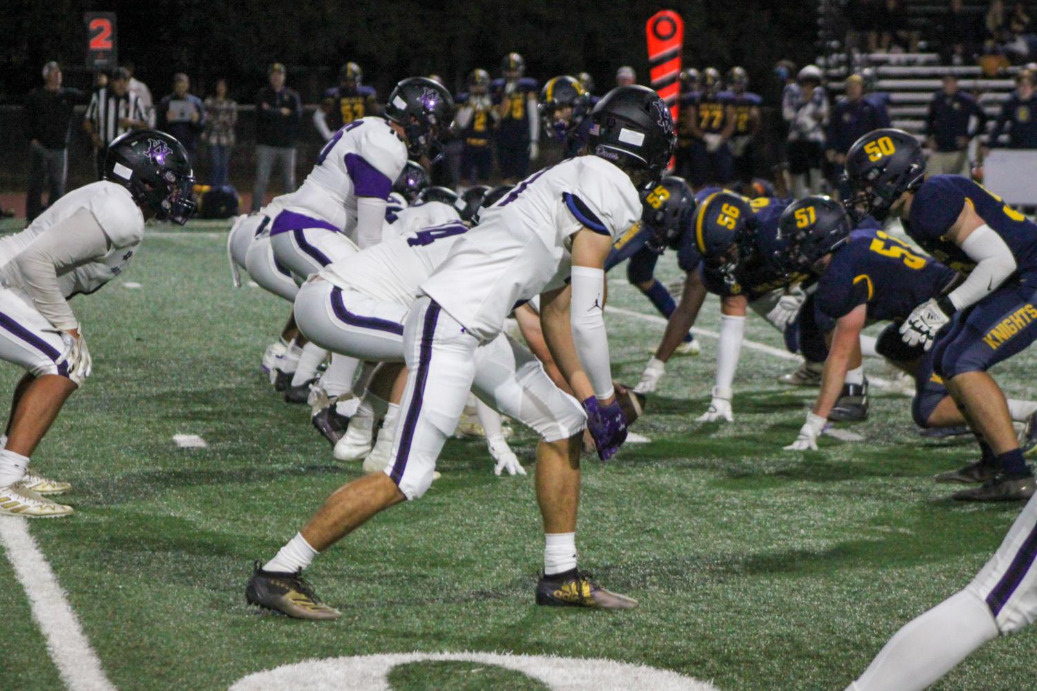 Dons go white out on a Saturday night football game against Menlo School