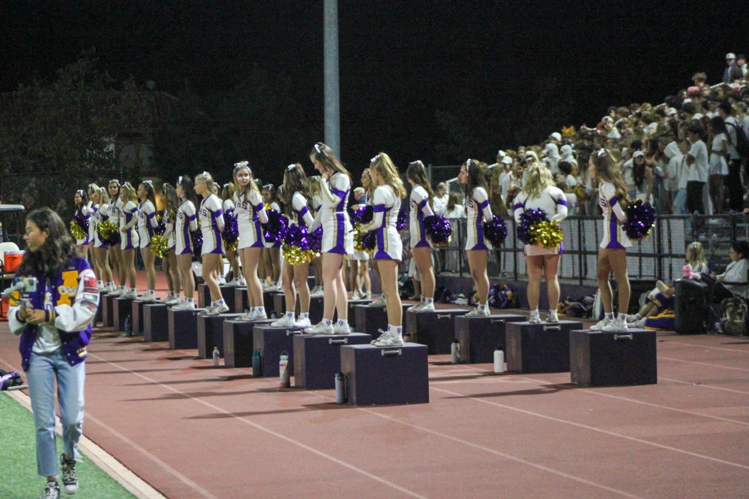 Dons go white out on a Saturday night football game against Menlo School