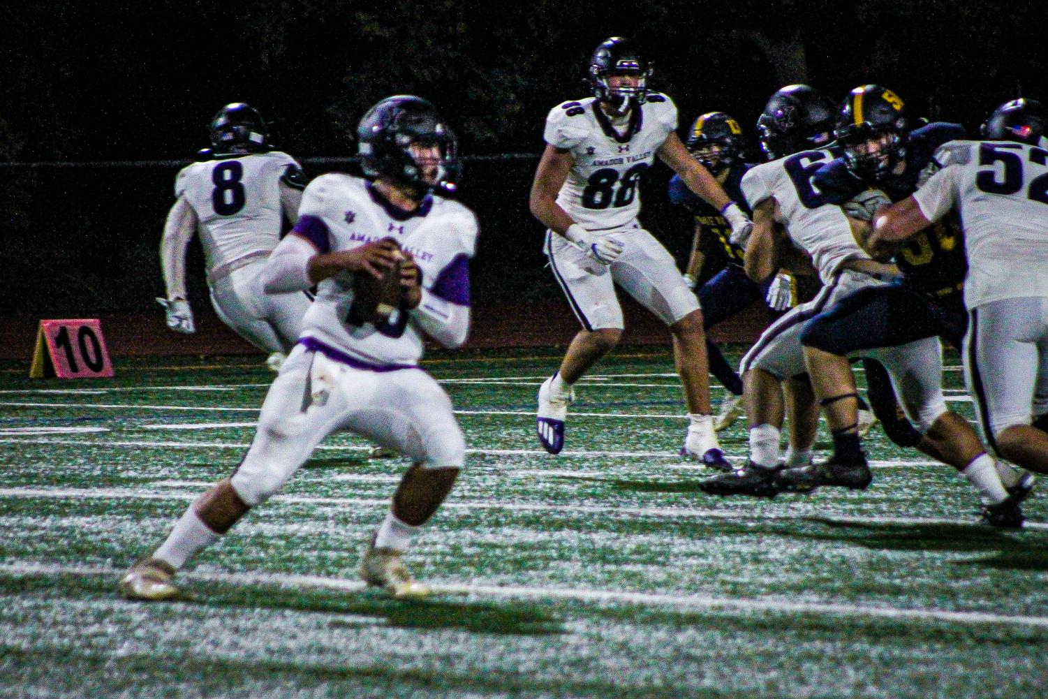 Dons go white out on a Saturday night football game against Menlo School