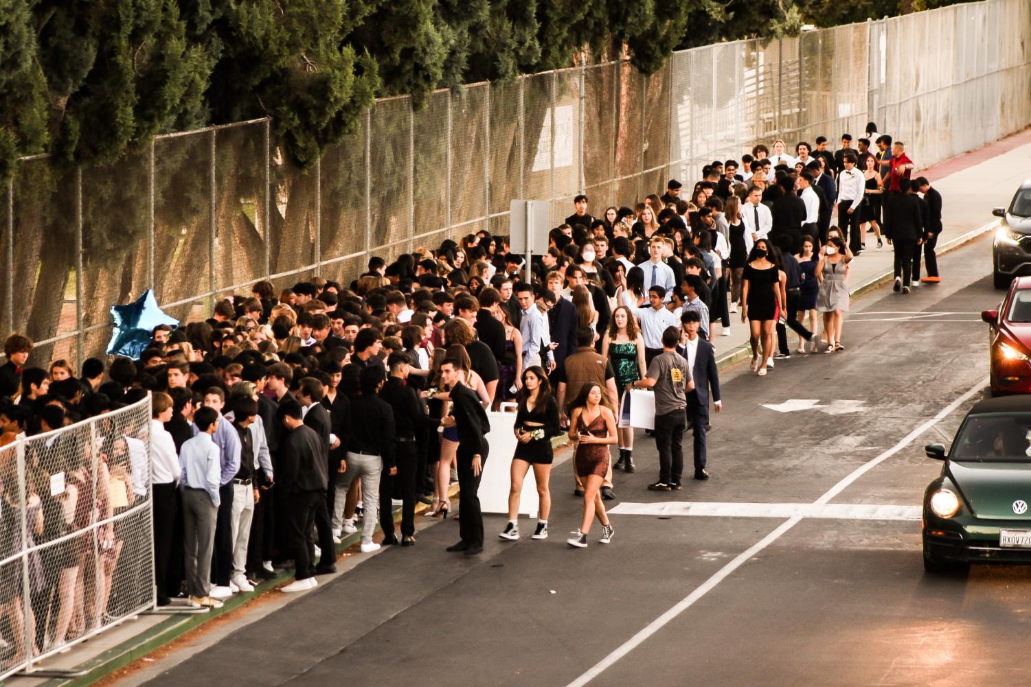 Homecoming dance: red carpet movie premiere