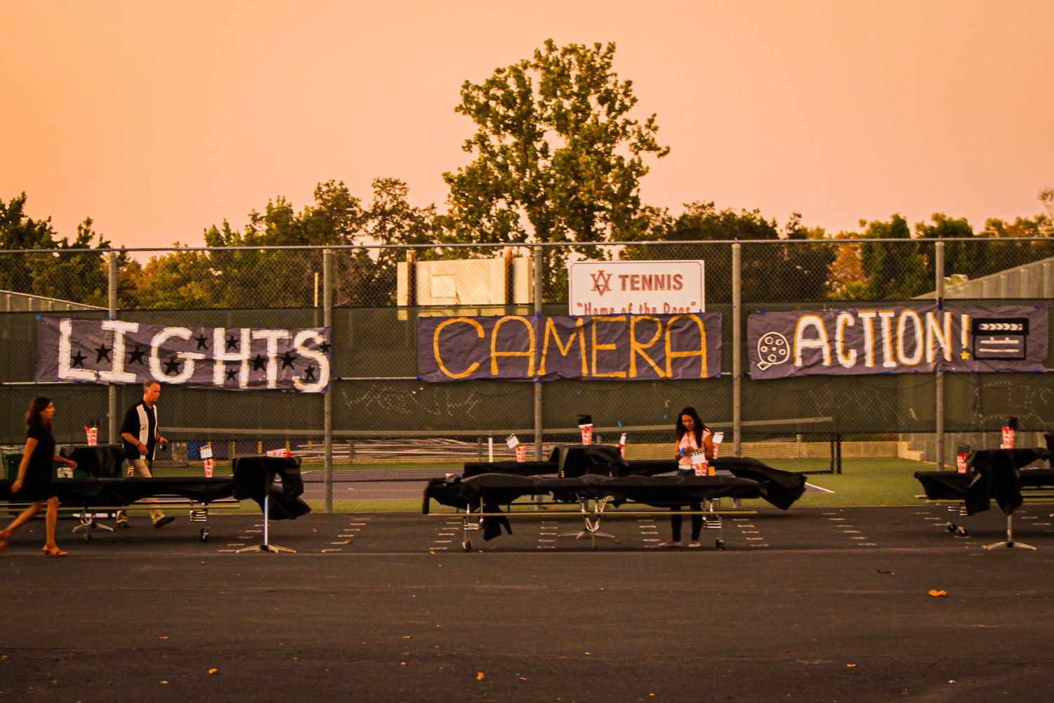 Homecoming dance: red carpet movie premiere