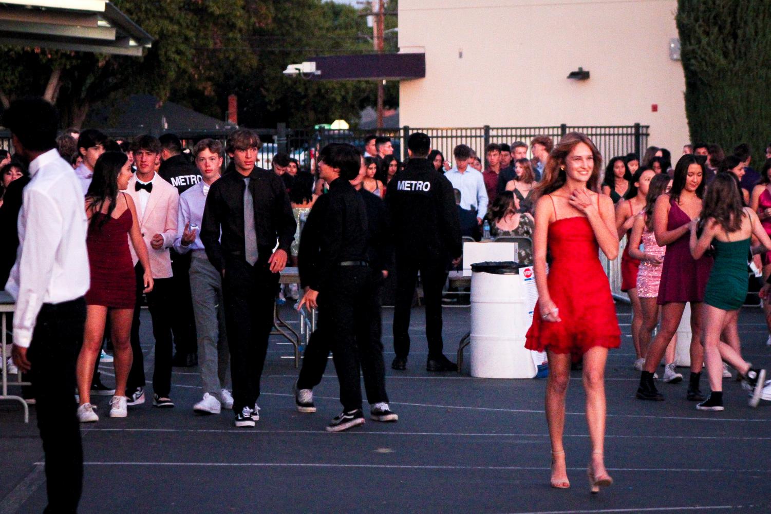 Homecoming dance: red carpet movie premiere
