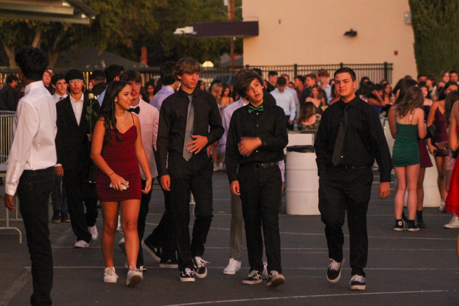 Homecoming dance: red carpet movie premiere