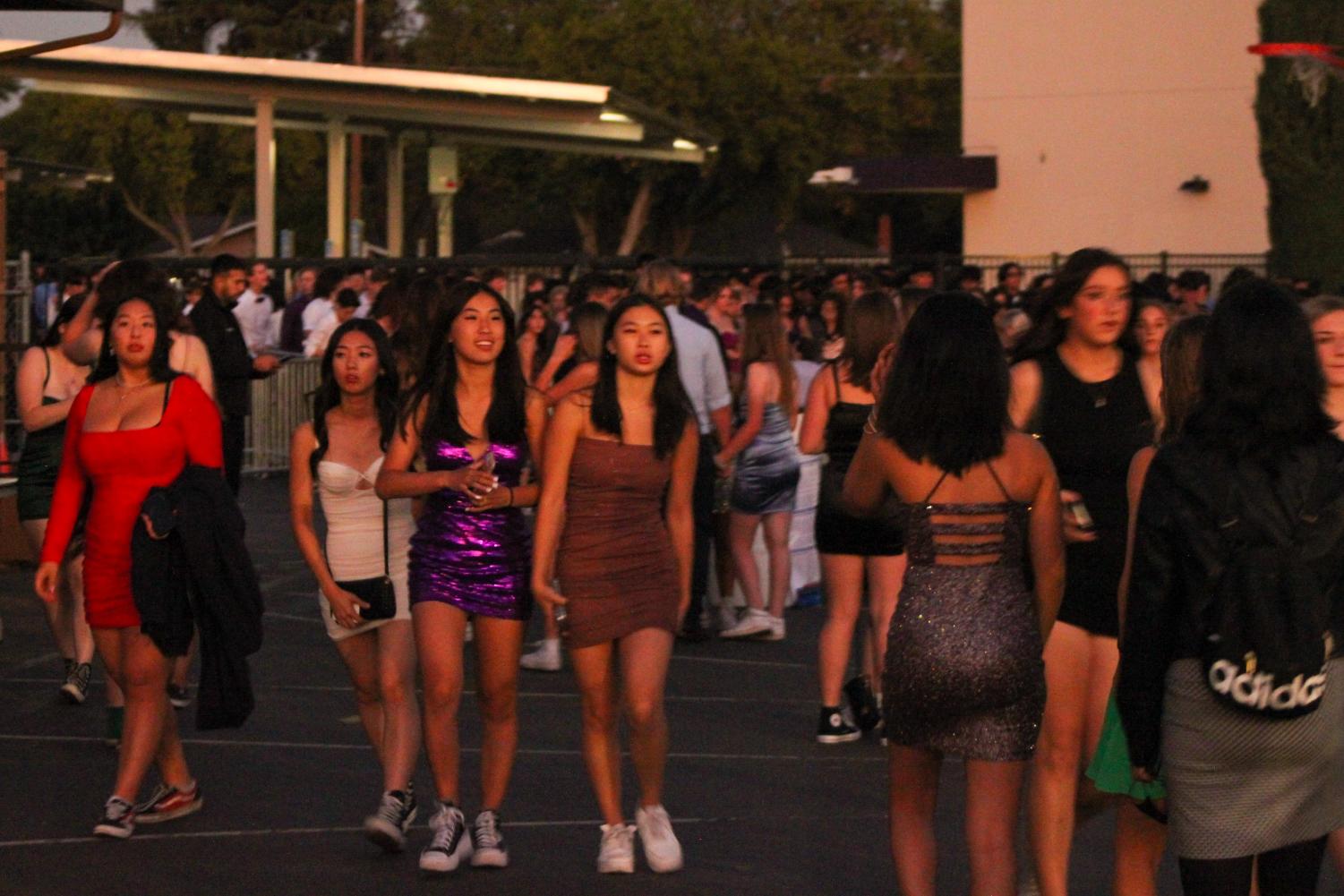 Homecoming dance: red carpet movie premiere