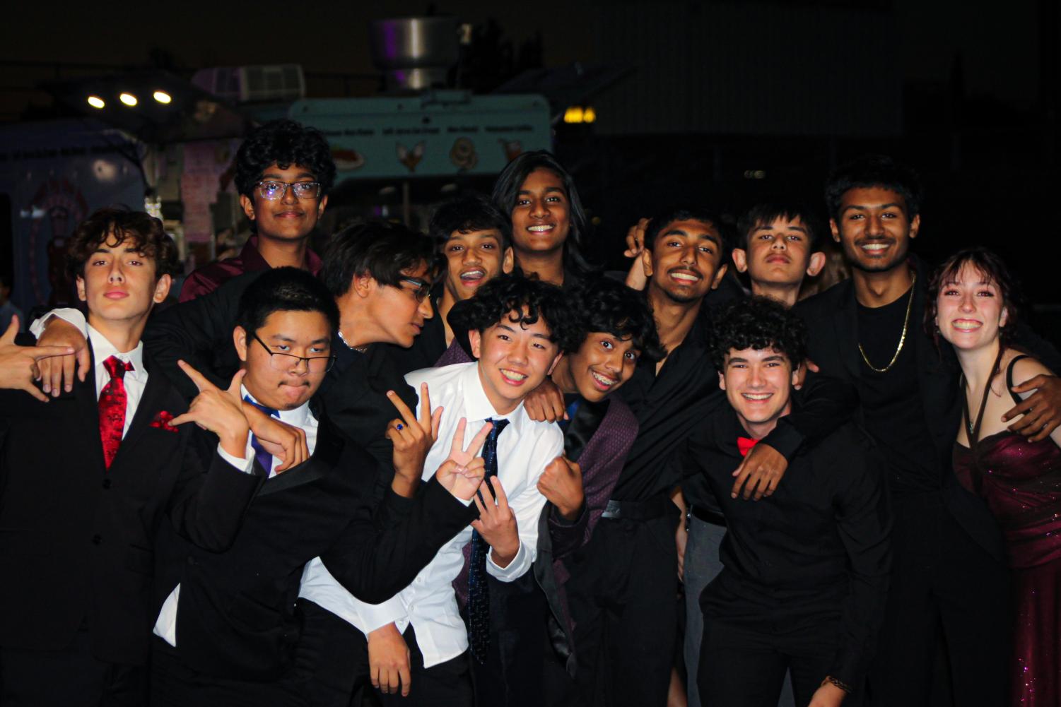 Homecoming dance: red carpet movie premiere