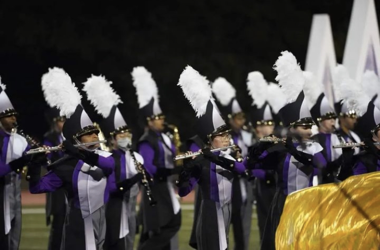 Amador won second place with a score of 77.300 in the 5A band division. 