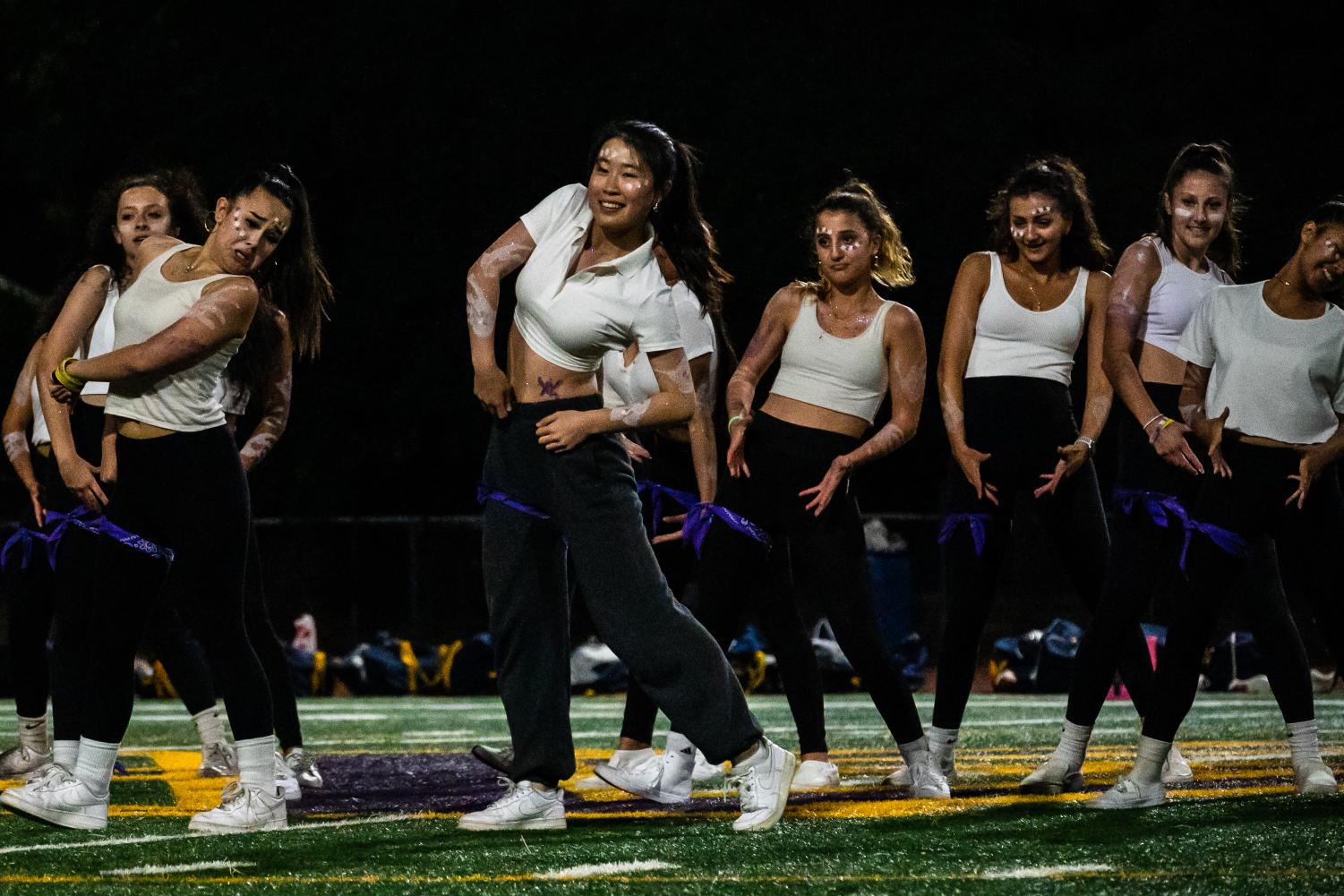 Dons go white out on a Saturday night football game against Menlo School
