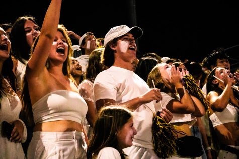 Dons go white out on a Saturday night football game against Menlo School