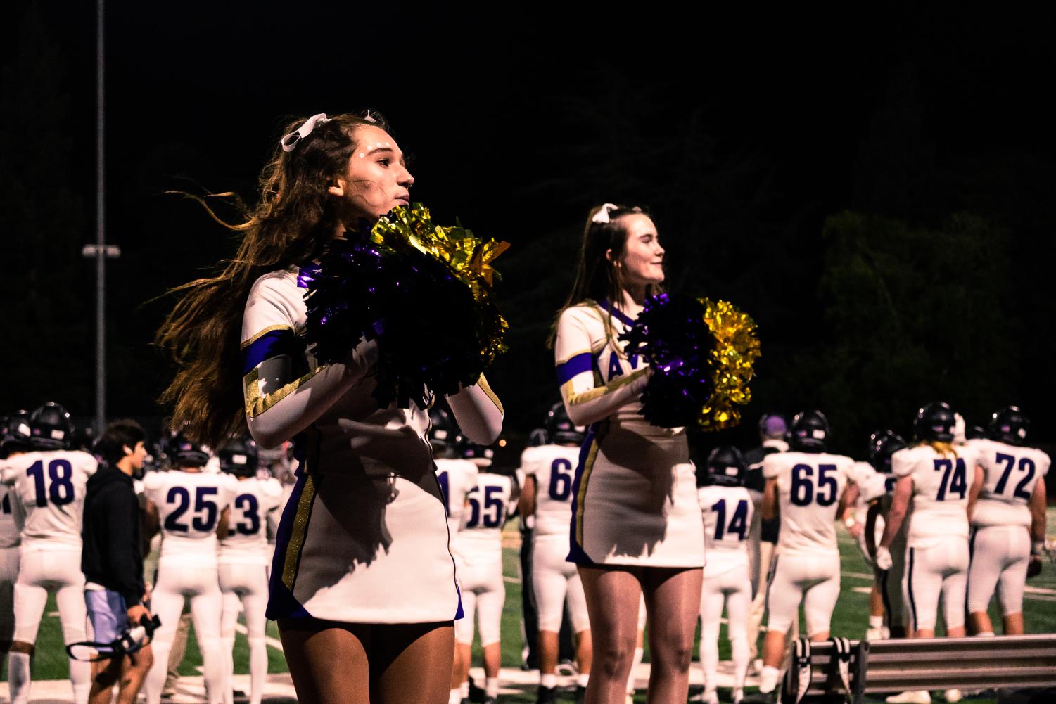 Dons go white out on a Saturday night football game against Menlo School