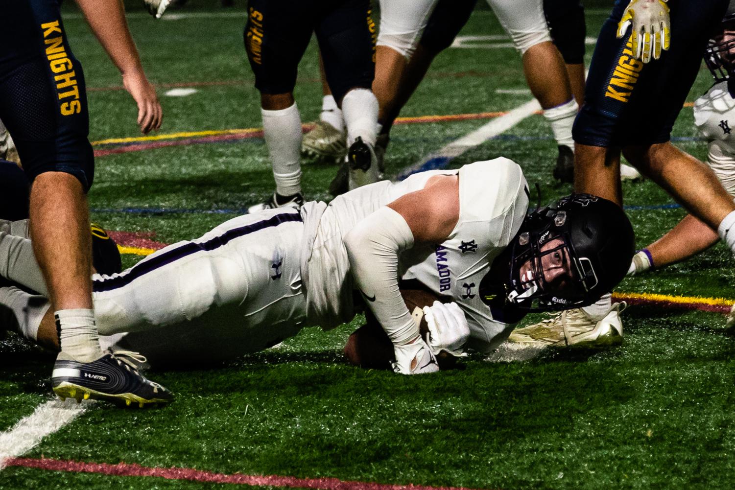 Dons go white out on a Saturday night football game against Menlo School