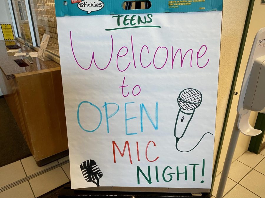 The open mic night was open to anyone who wanted to listen to or share their poetry.