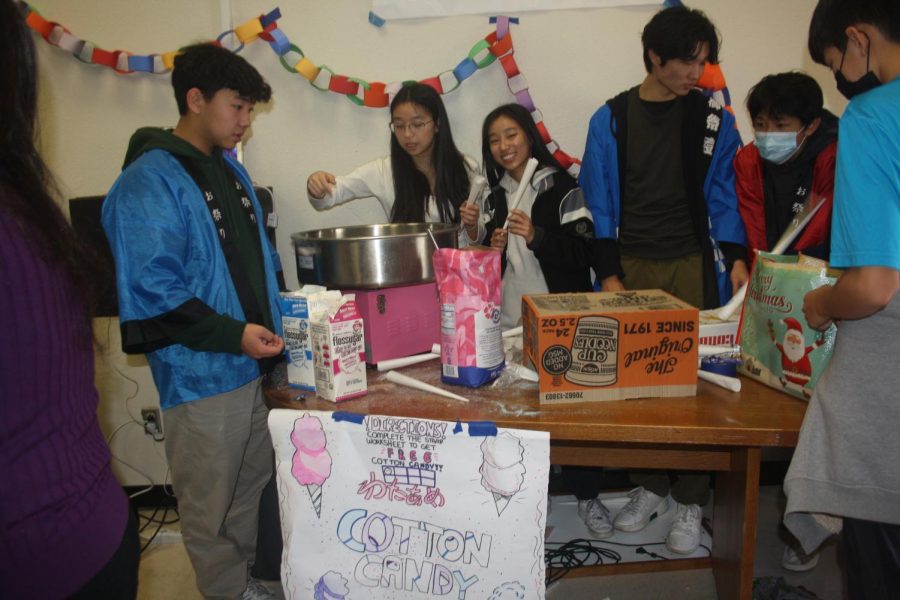 Teachers and students at Amador put together a Japanese Fall Festival filled with food and activities related to Japanese culture on Dec. 2. Students won free cotton candy after completing all the activities provided at the fair.