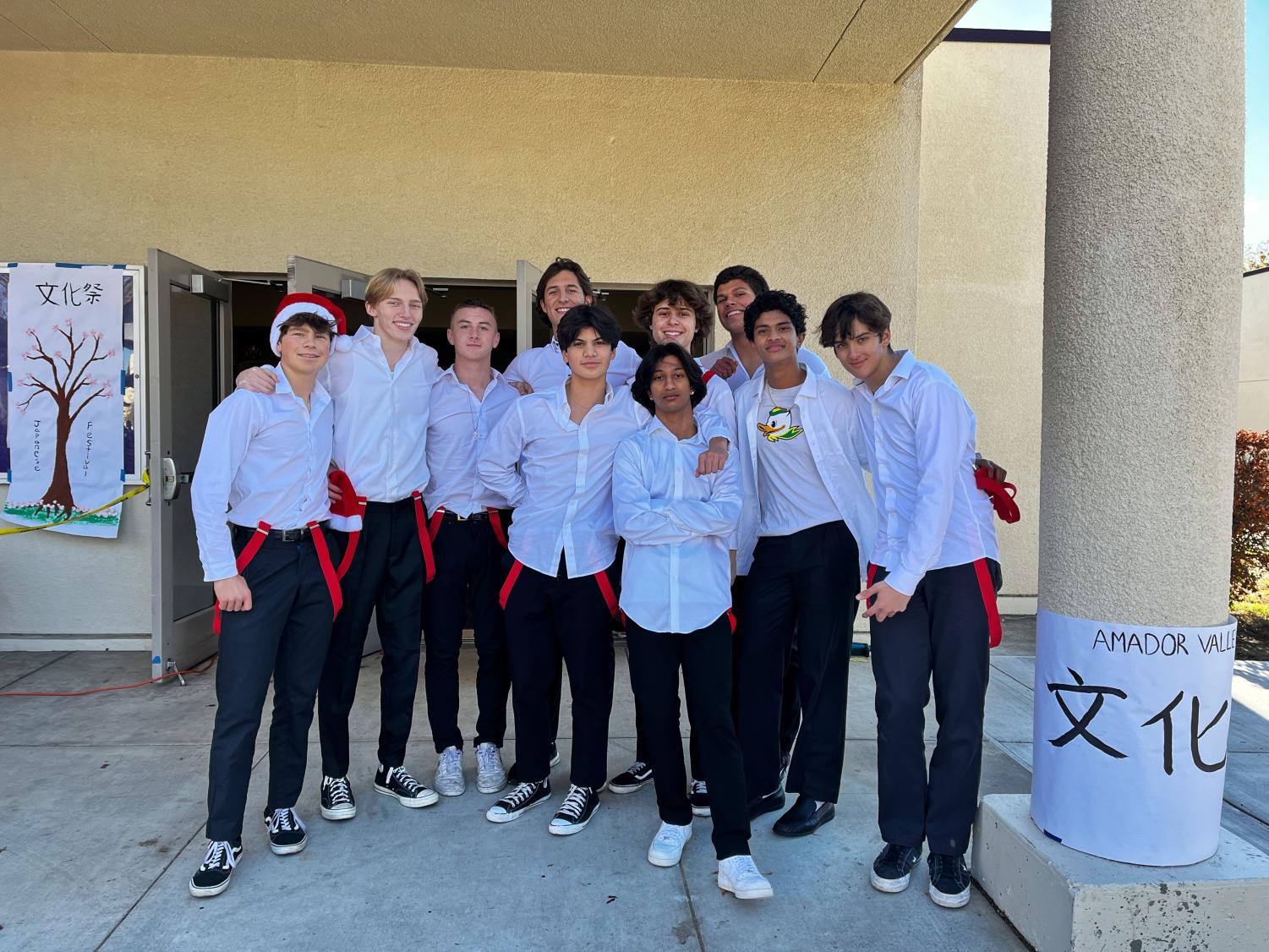 Mr. Amador introduces pageant participants with holiday dance