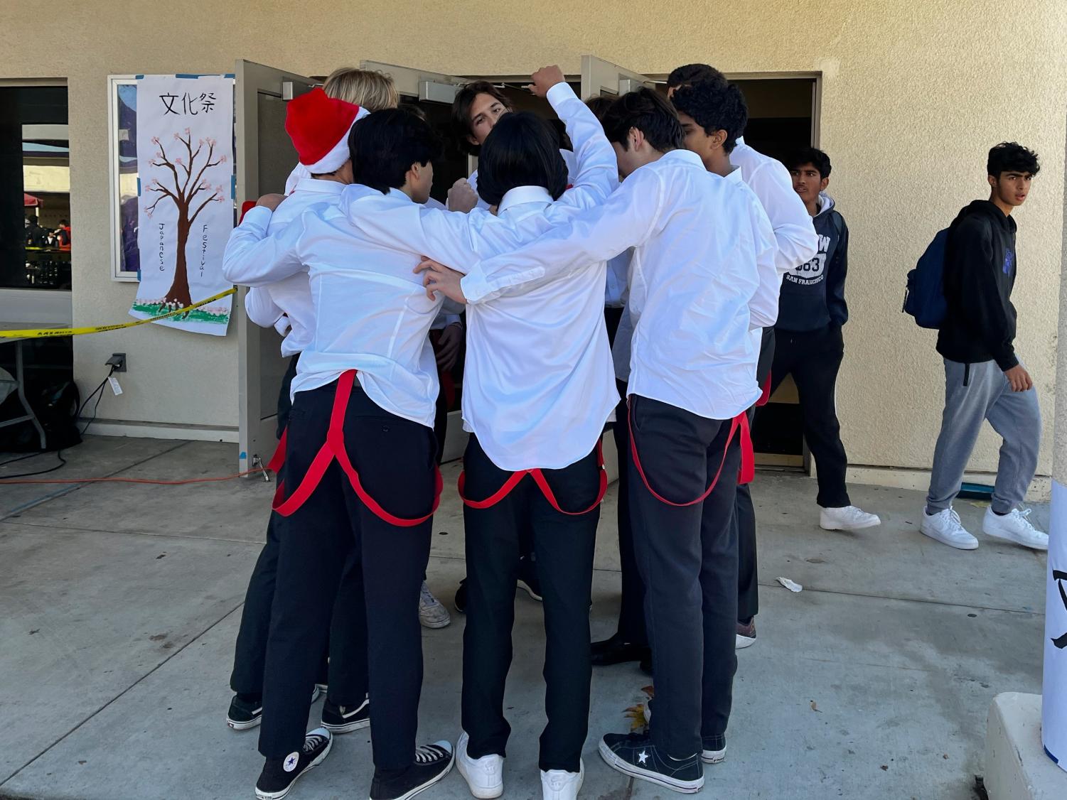 Mr. Amador introduces pageant participants with holiday dance