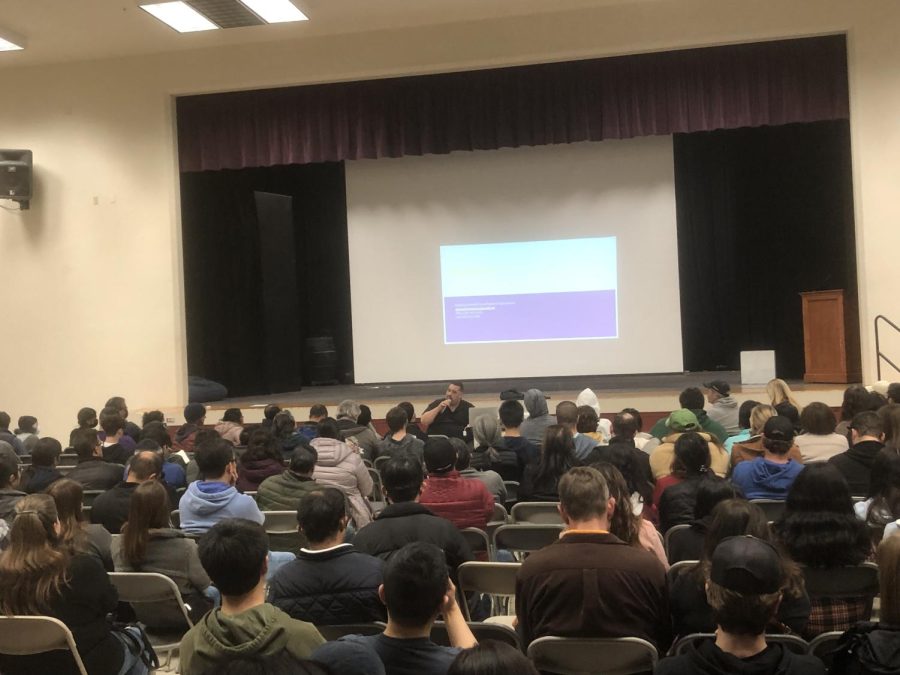 Amador Athletics Director Alphonso Powell held the informational seminar regarding spring sports