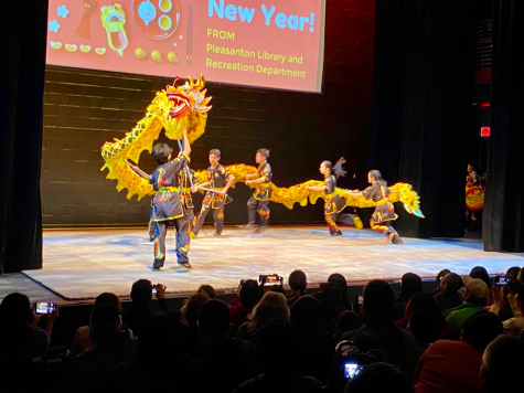 The dragon dance, performed by KungFu Dragon USA, represents strength and prosperity.