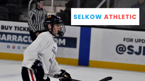 Hunter Selkow (25) has been playing ice hockey since he was three years old, using his passion for the sport to fuel a social cause. (Photo provided by Hunter Selkow)
