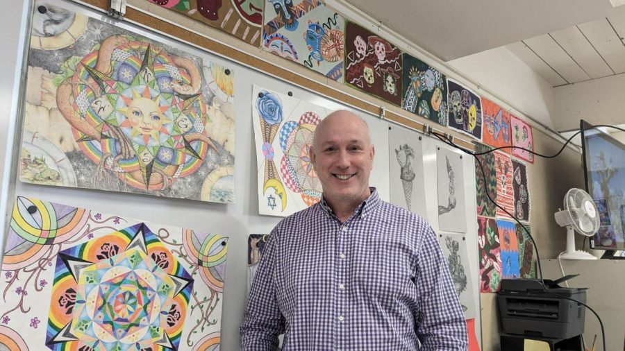 AV+Visual+Arts+teacher+Michael+Doyle+fosters+young+artists+in+his+classroom.+He+shares+the+inspiration+for+his+art%2C+as+well+as+his+journey+to+being+a+teacher+at+Amador.+