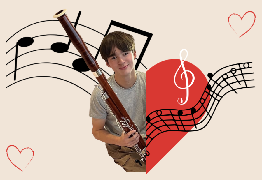 With a bassoon in hand, Nolan Smith expresses his love for music as he prepares for the program happening in July. 