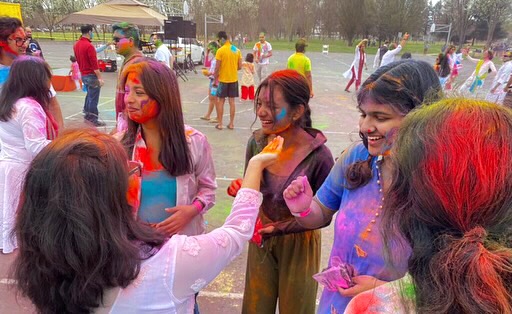 Local neighborhoods celebrate Holi with flying colors