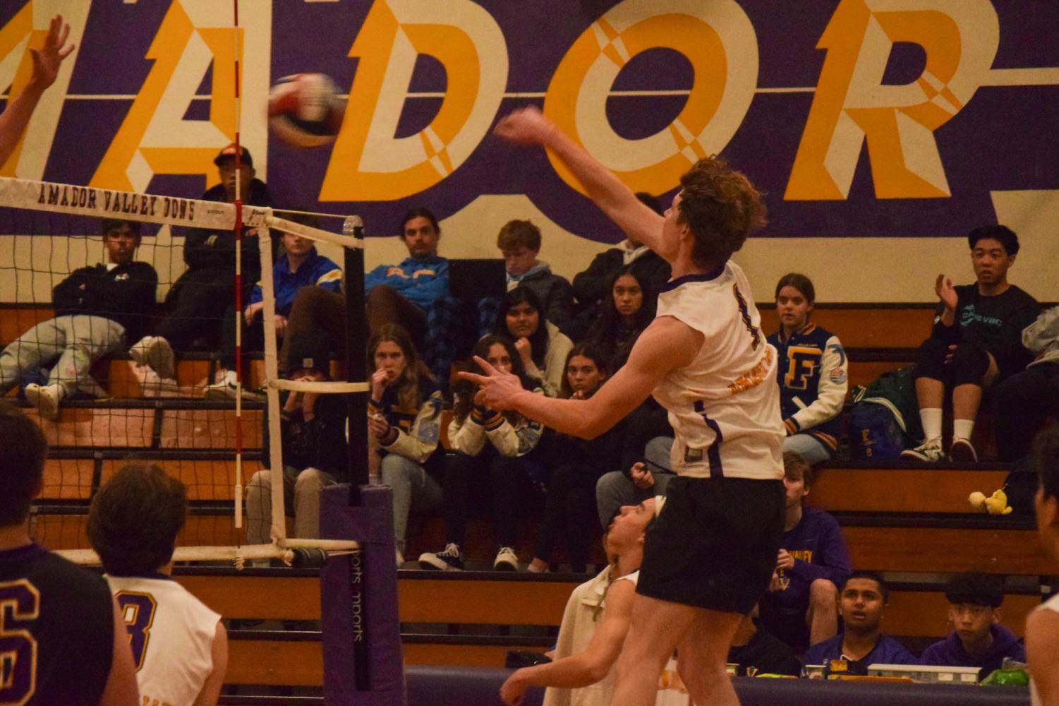 Boys varsity volleyball team defeats Foothill 3-1
