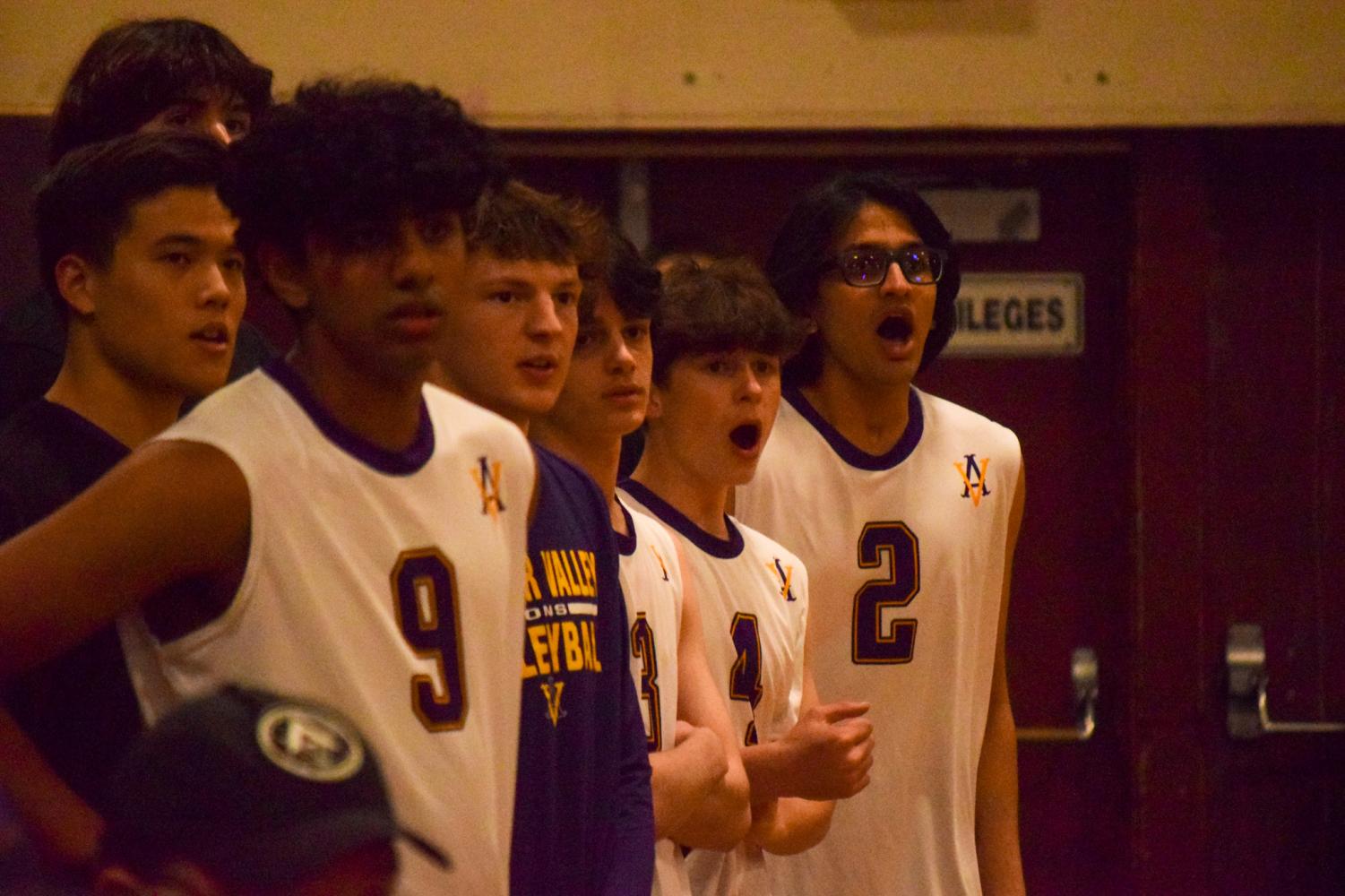 Boys varsity volleyball team defeats Foothill 3-1