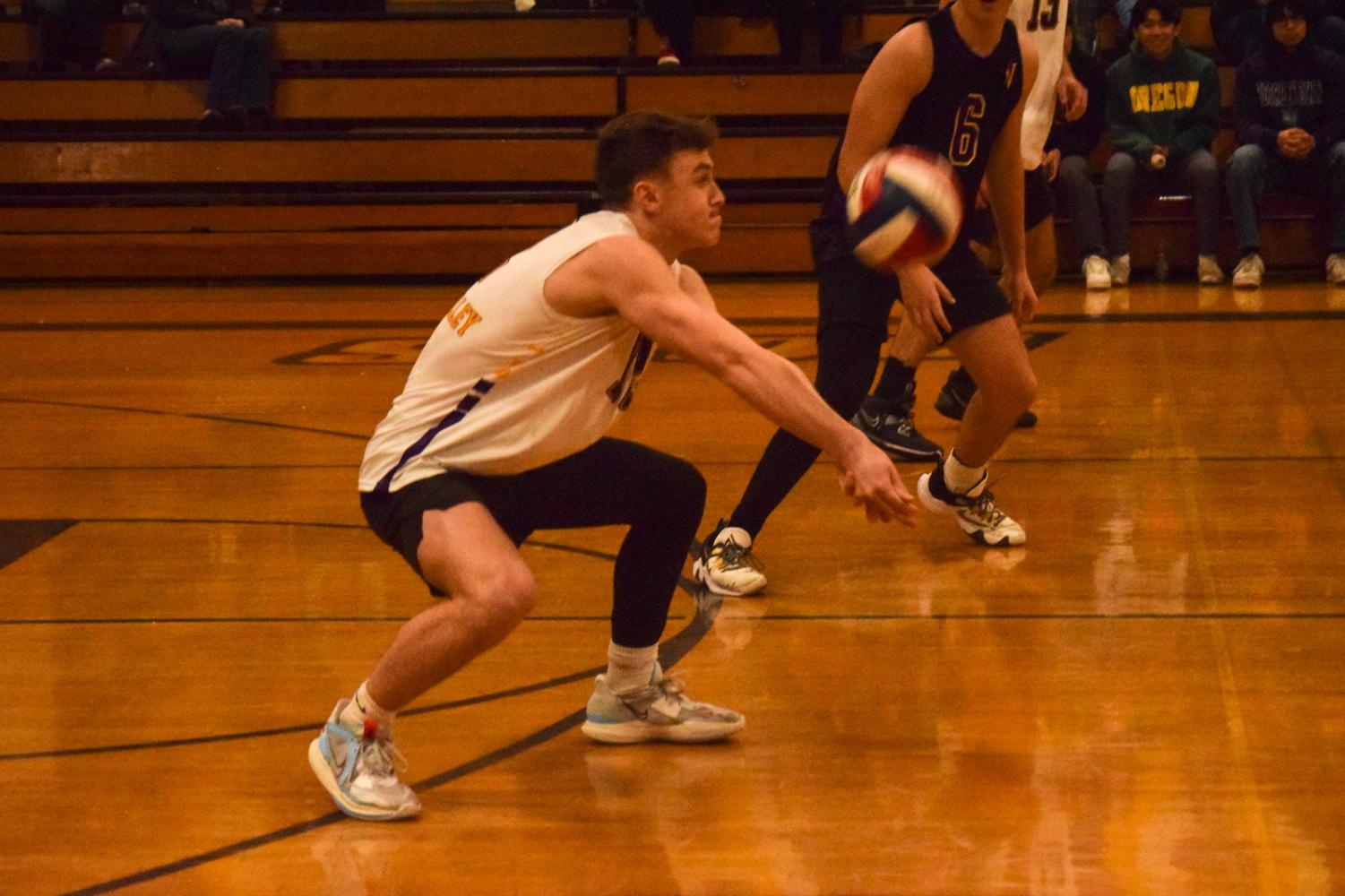 Boys varsity volleyball team defeats Foothill 3-1