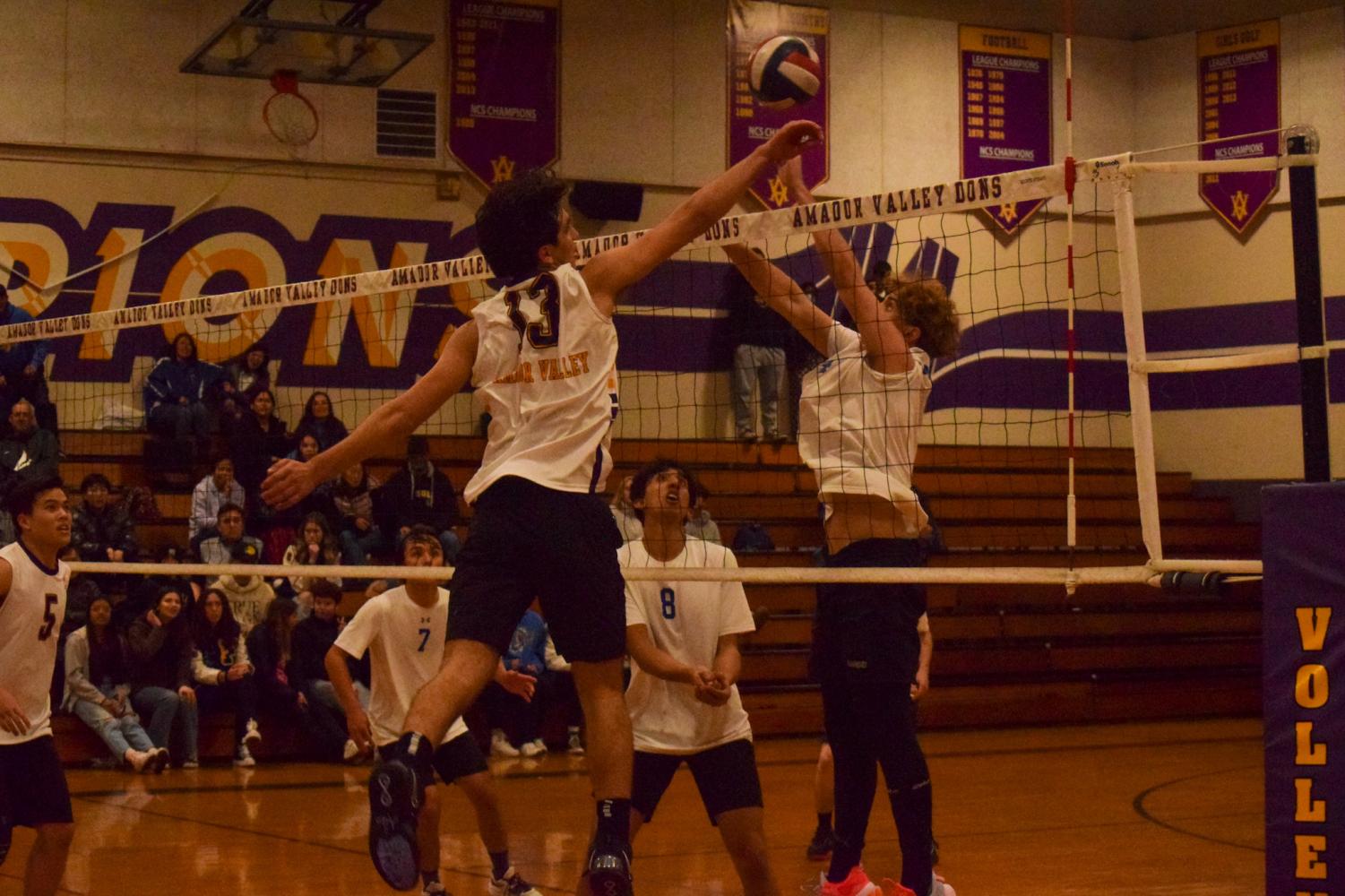 Boys varsity volleyball team defeats Foothill 3-1