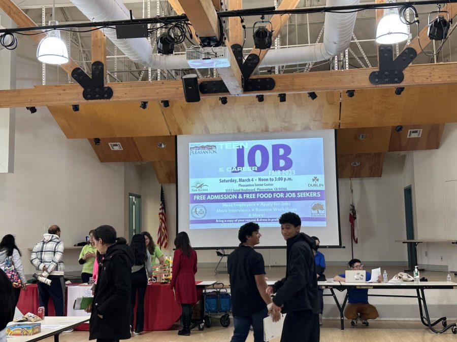 Teenagers from around the Tri-Valley came to attend the career and job fair at Pleasanton Senior Center.