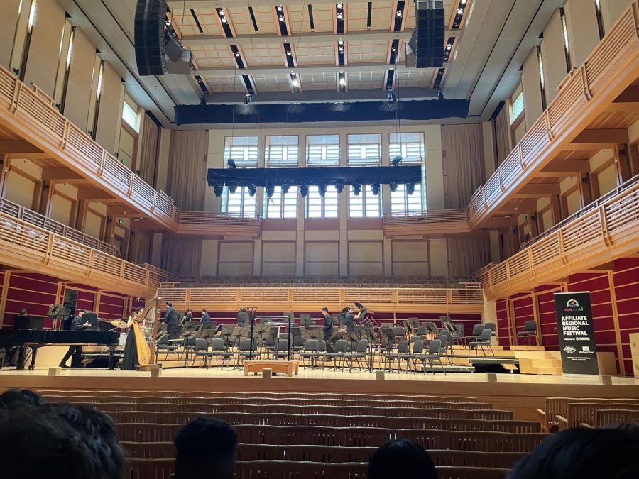 The Amador Band performed in the Green  Music Center.