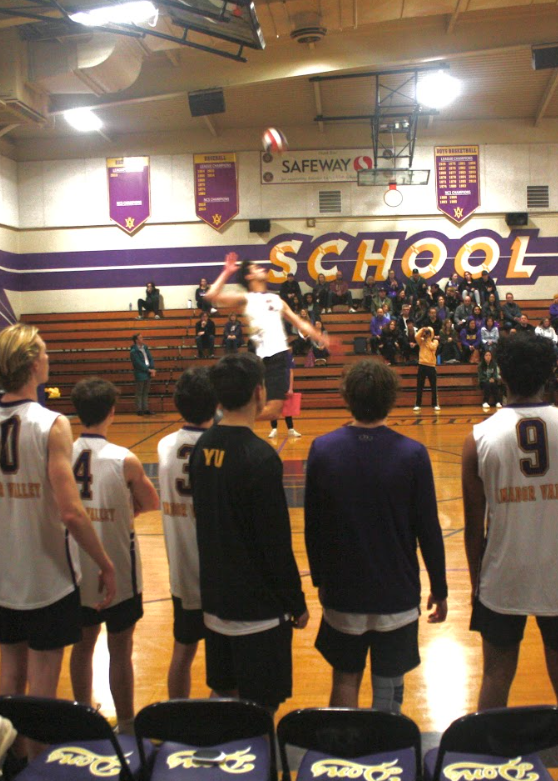 Boys varsity volleyball team defeats Foothill 3-1
