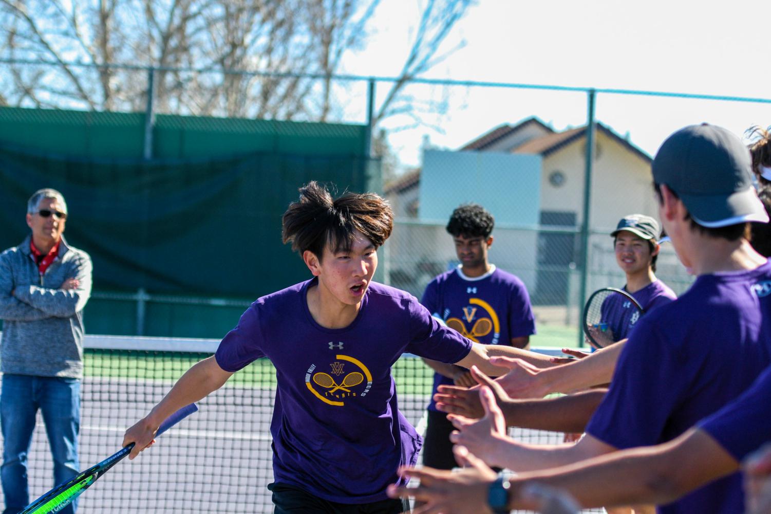 Boys+Varsity+Tennis+defeats+Foothill+in+an+exciting+6-3+victory