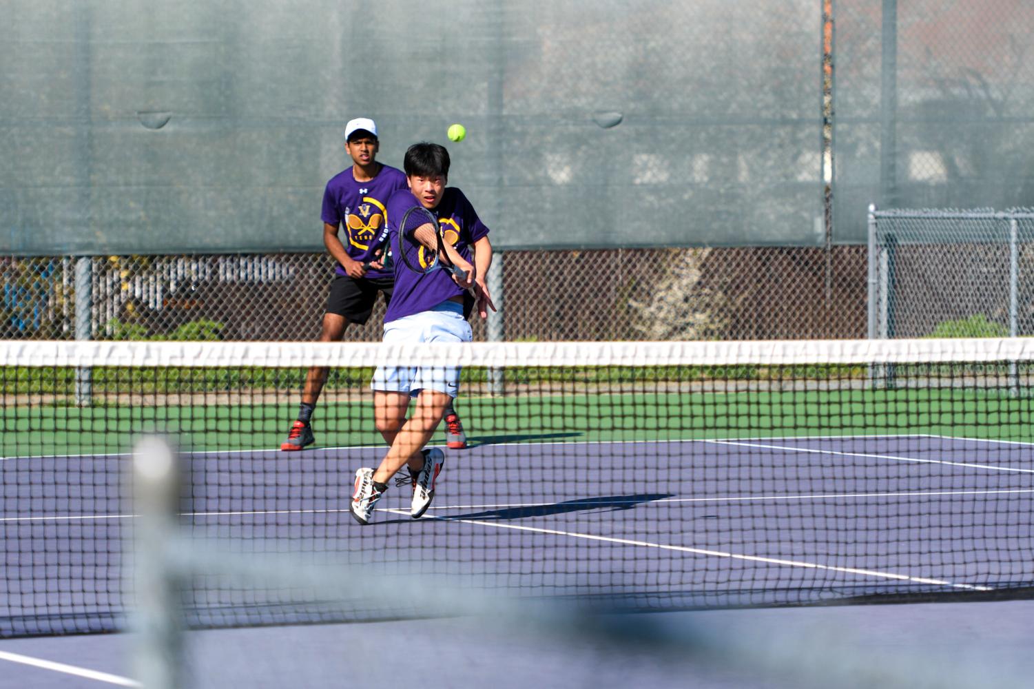 Boys+Varsity+Tennis+defeats+Foothill+in+an+exciting+6-3+victory