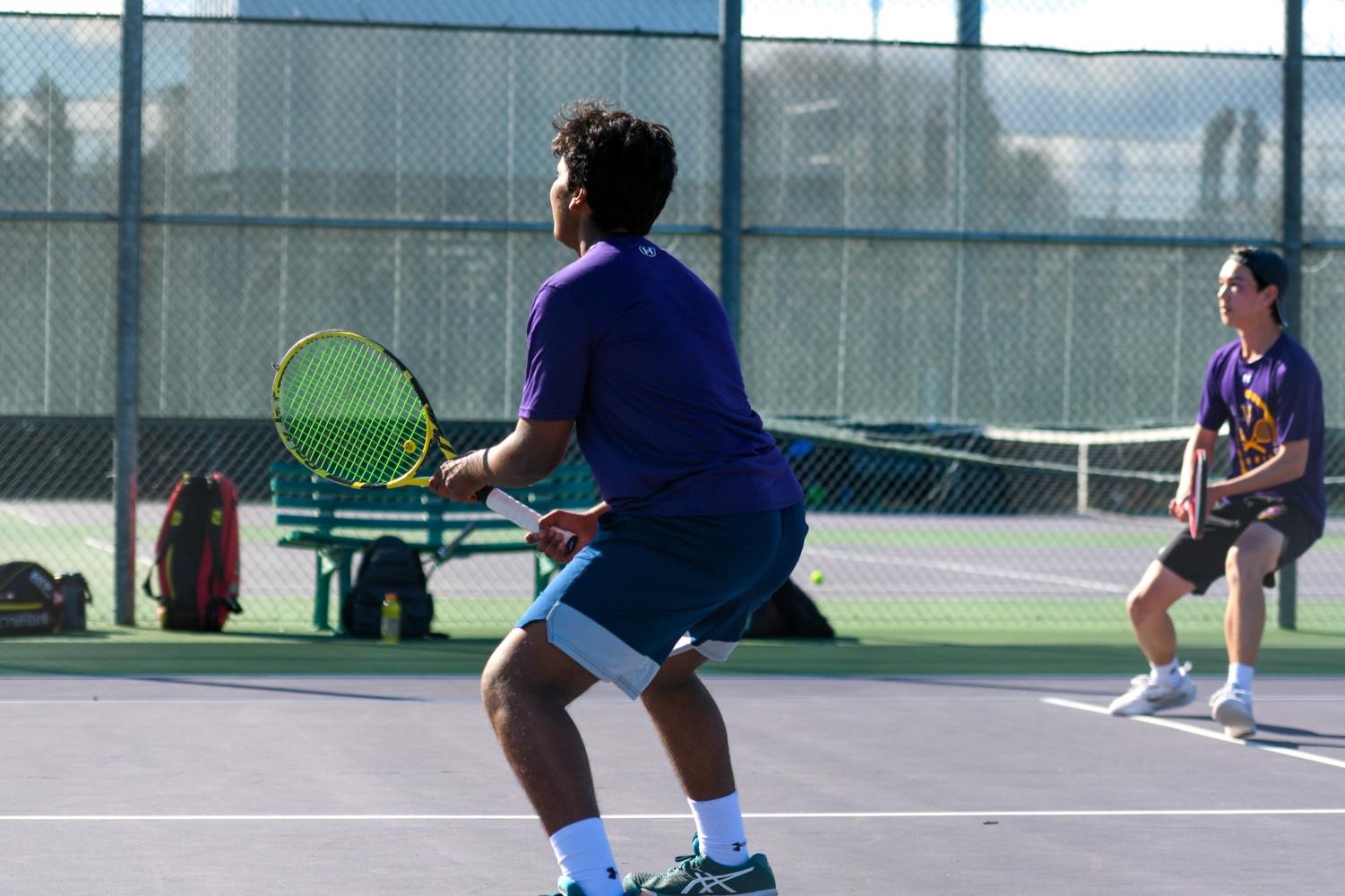 Boys+Varsity+Tennis+defeats+Foothill+in+an+exciting+6-3+victory