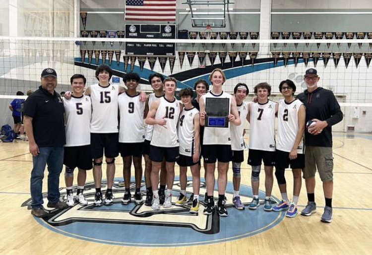 The Dons’ boys varsity volleyball team went 5-0 to earn first place at the East County Invitational Tournament.
