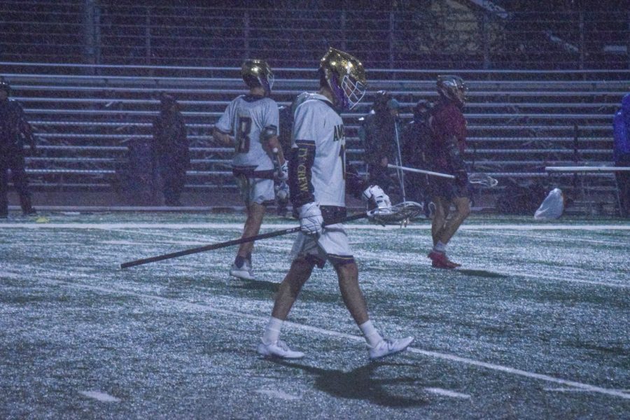 Even with the extreme weather, #13 Maximus Quarneri (‘23) and his team continued their efforts in their battle against Northgate.
