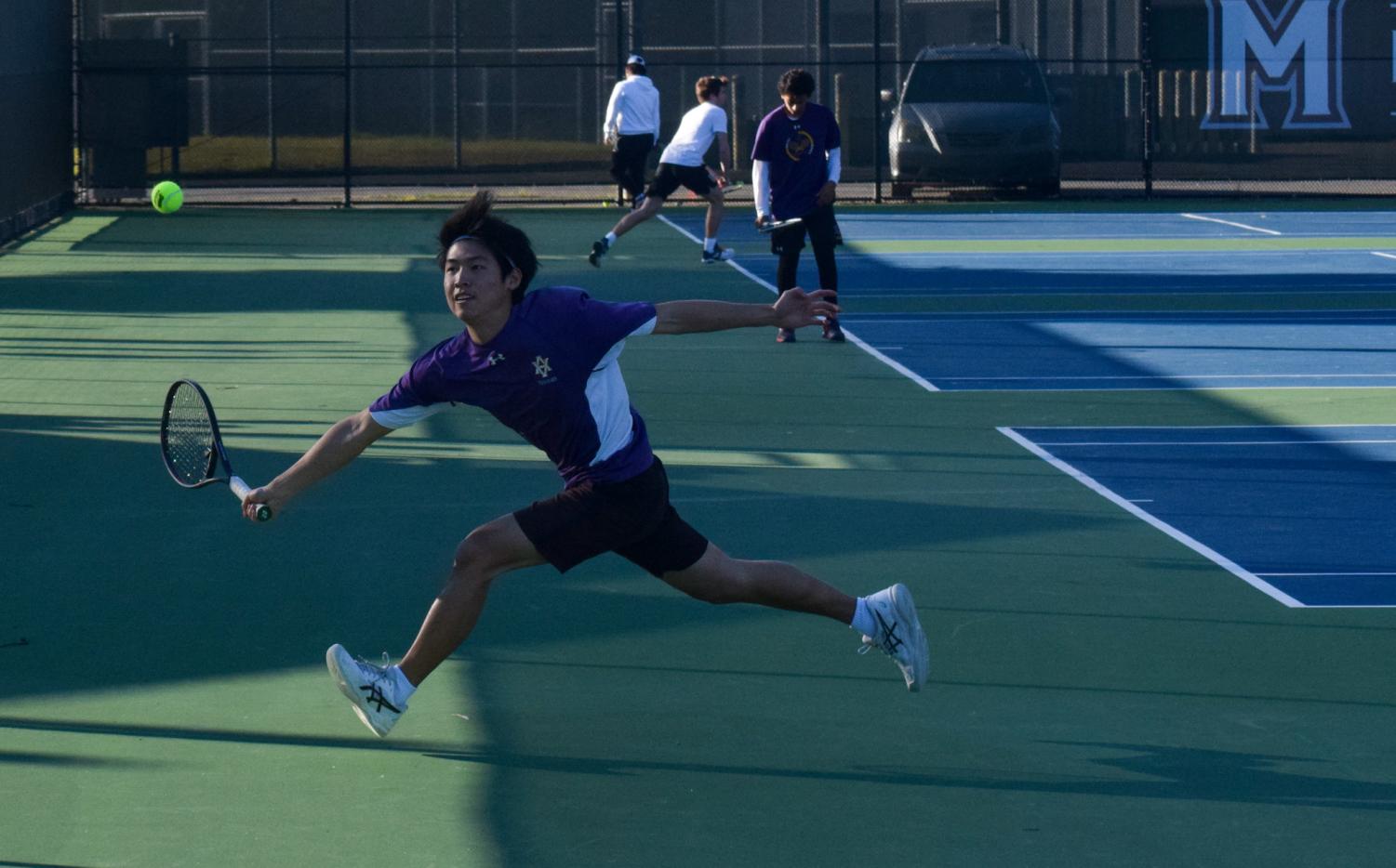 Boys Varsity Tennis Preseason vs. Miramonte High School