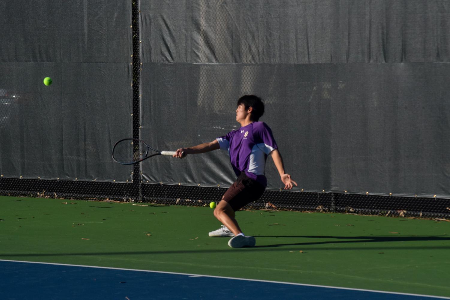 Boys Varsity Tennis Preseason vs. Miramonte High School