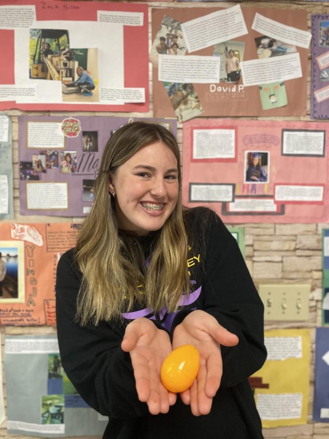 One hundred plastic Easter eggs were hidden around campus filled with candy and the potential for a grand prize.